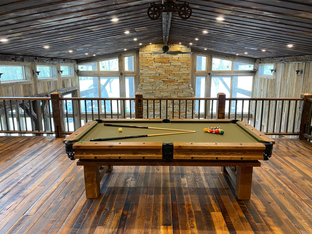 timberline log pool table